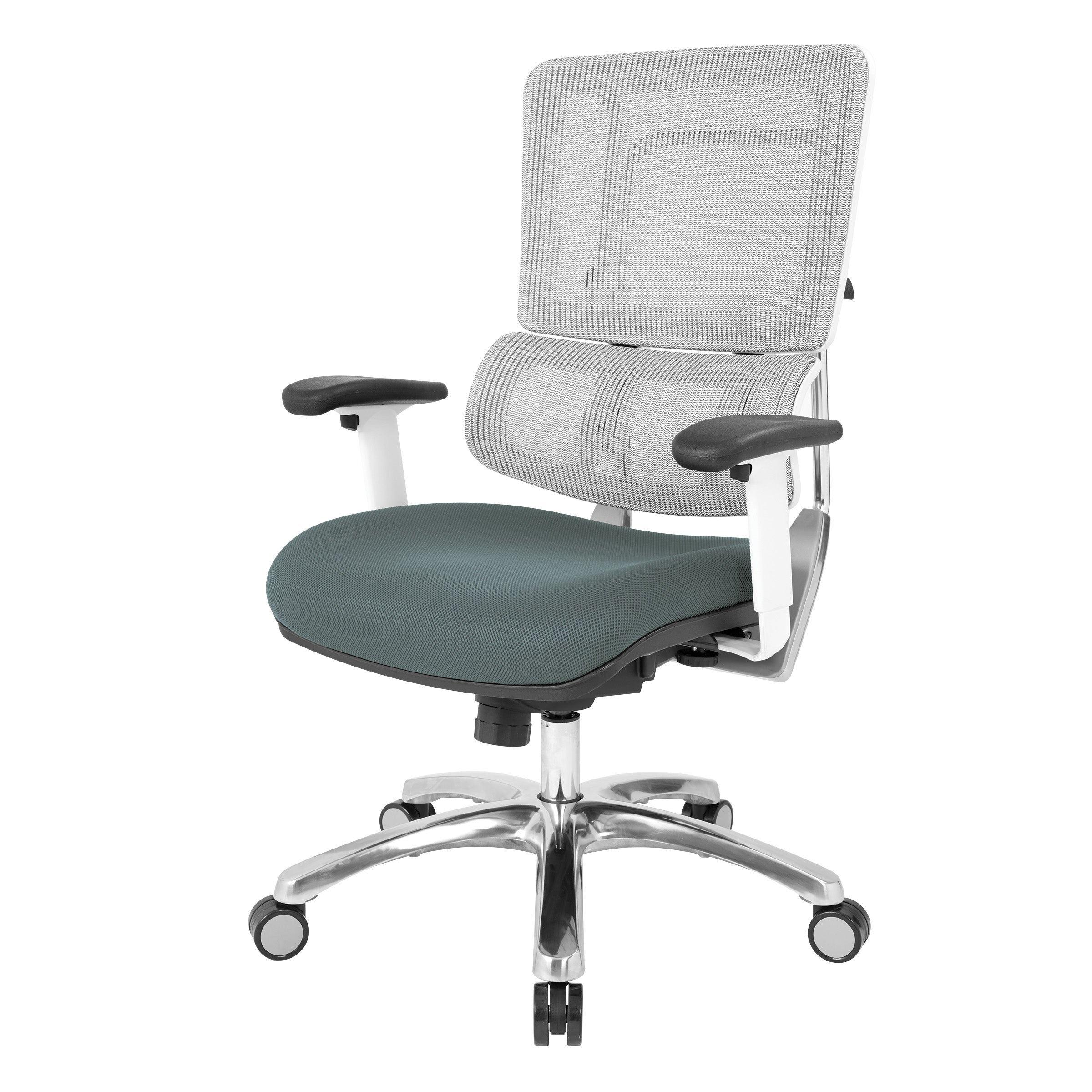 White Vertical Mesh Chair
